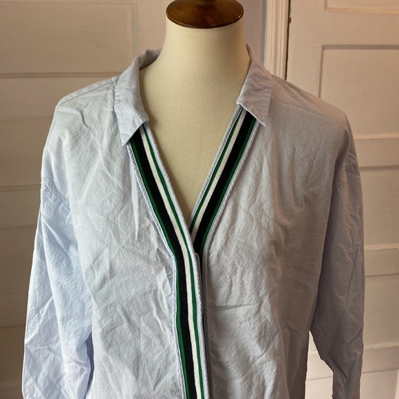 Zara Flowy Button Front Shirt, Size L - Picture 8 of 17